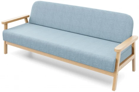 Диван Arsko прямой Флори Б береза рогожка голубая