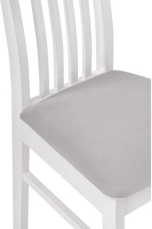 Деревянный стул Woodville Рейнир серый / белый 528938