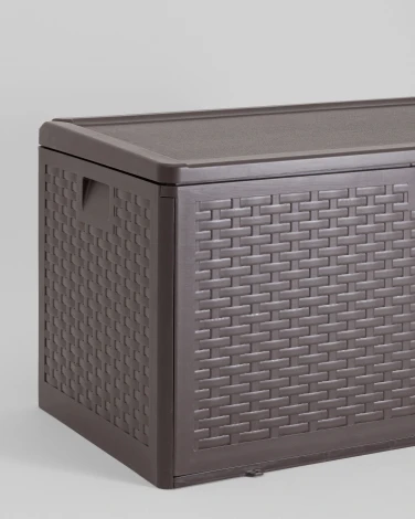 Стол-сундук Кейт пластик 110*55 см 276 л коричневый Stool Group арт.УТ000039339