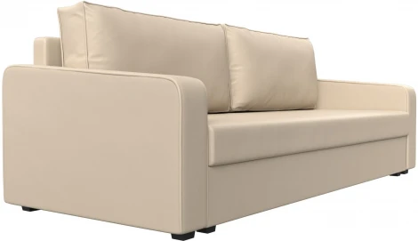 Диван прямой Лига-009 (Бежевый/Экокожа) Лига Диванов арт.118062