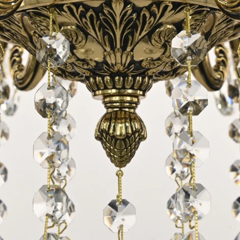 Подвесная люстра Bohemia AL7901 AL79101/6/175 A GB (220V, подвески, на цепи, подсвечник, свеча)