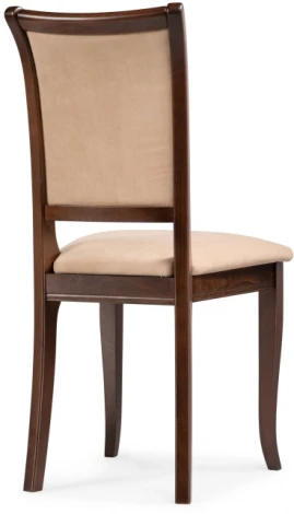 Деревянный стул Woodville Корнелл бежевый велюр / орех темный 515975