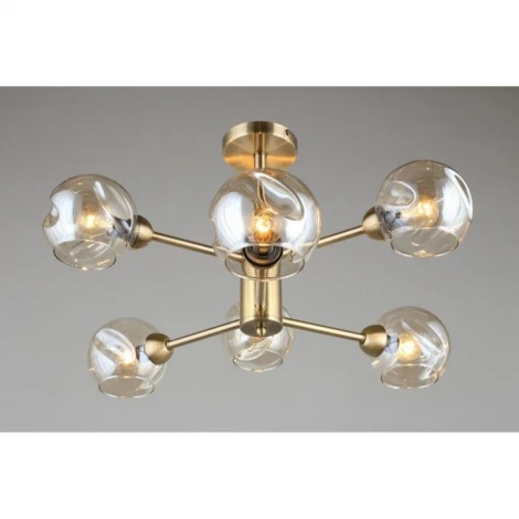 Потолочная люстра на штанге Omnilux 933 OML-93307-06 (220V, шарики)