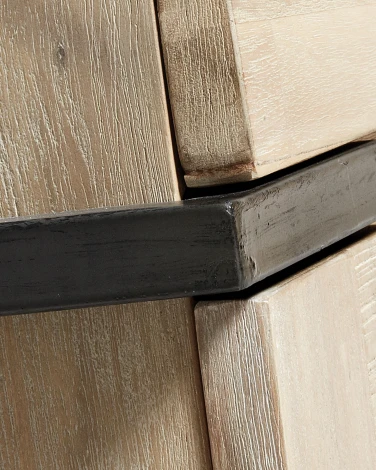 Буфет La Forma (ex Julia Grup) Thinh (Черный/ Дерево,Сталь,Акация)