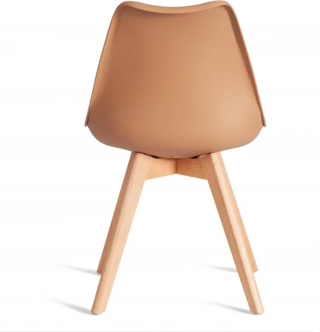 Стул TULIP (mod. 73-1) / 2 шт. в упаковке Tetchair (Дерево,Пластик,Экокожа/Бежевый) арт.24368