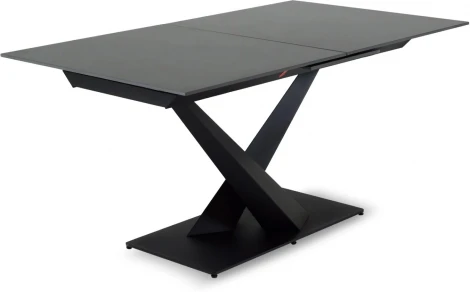 Раздвижной обеденный стол Montel ОГОГО Обстановочка! (Керамика/Черный) арт.926802