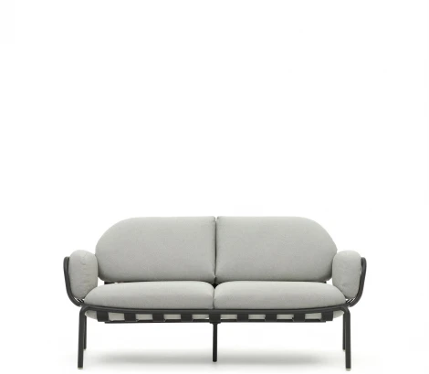 Joncols уличный алюминиевый 2-местный диван серого цвета 165 см La Forma (ex Julia Grup) арт.157381