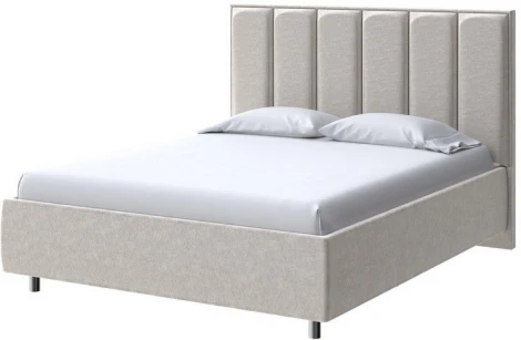 PROxSON Кровать Routa без основания (Ткань: Велюр Gratta 1 Шампань) 160x200