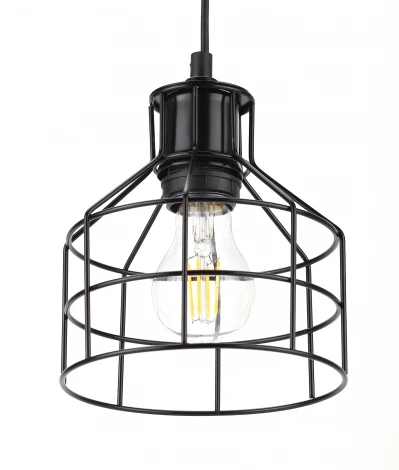 Подвесной светильник Эра PL9 BK (220V, на проводе, круглые)