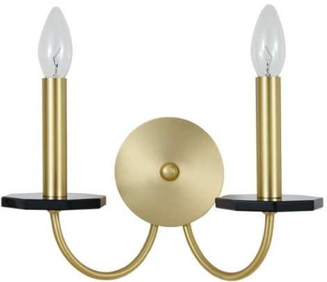 Бра Newport 3870 3872/A brass (220V, свеча)