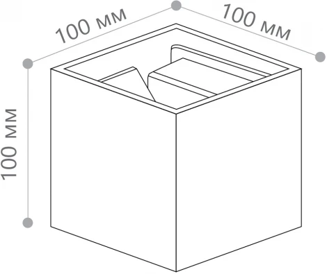 Настенный уличный светильник светодиодный Feron Майами 48097 DH012, 2*3W, 450Lm, 3000K, белый (220V, IP54)