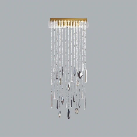 Настенный светильник Odeon Light Afina 5420/10WL античная бронза/металл/стекло/хрусталь LED*10W 3000K (220V, подвески)