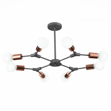 Потолочная люстра на штанге Evoluce Palare SLE106403-08 (220V, молекулы)