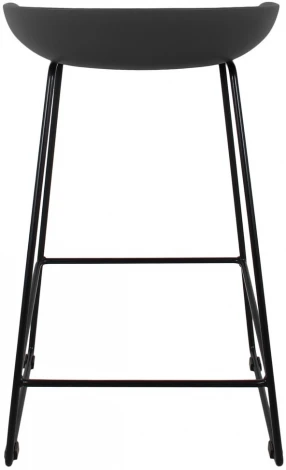 Стул полубарный Neo чёрный с чёрными ножками Bradex Home FR 0698