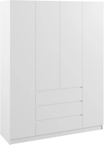 Шкаф Woodville Мадера ЛДСП белый 520852