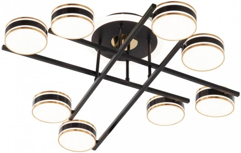 Потолочная люстра светодиодная на штанге Arte Milano Ferrara-71040 278599/8 BK (220V)