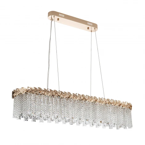 Подвесная люстра светодиодная хрустальная Modelux ML.8250.1100 GD