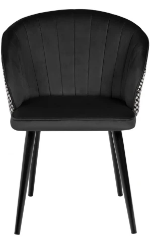 Стул Paola чёрный с жаккардом Bradex Home RF 0262