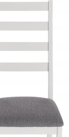 Стул SWEDEN Многослойная фанера, 41*40*99 см, white, ткань тёмно-серая (150) Tetchair 19823