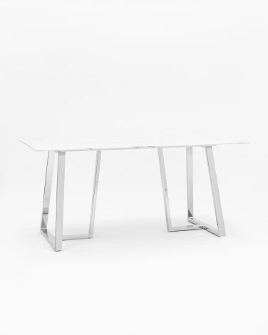 Стол обеденный Stool Group Даллас 160*90 белый стеклянный УТ000002668