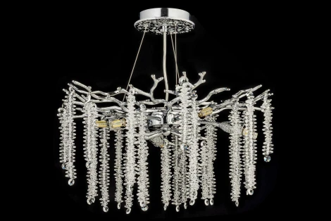 Подвесная люстра Dio D`arte Tavenna Nickel Tavenna H 1.5.46.100 N (220V, хрусталь, на тросе)