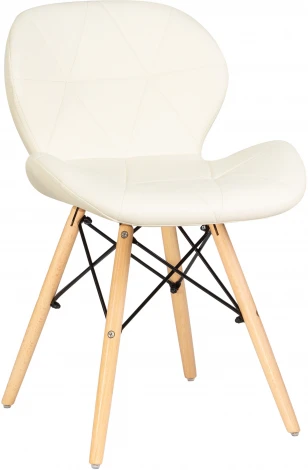 Стул обеденный BUTTERFLY (ножки светлый бук, цвет сиденья кремовый)