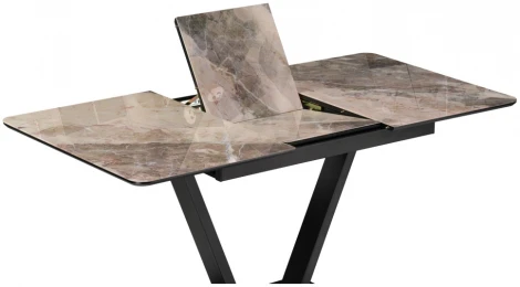 Стол на тумбе Woodville Бугун 120х80х77 каталония / черный 532389