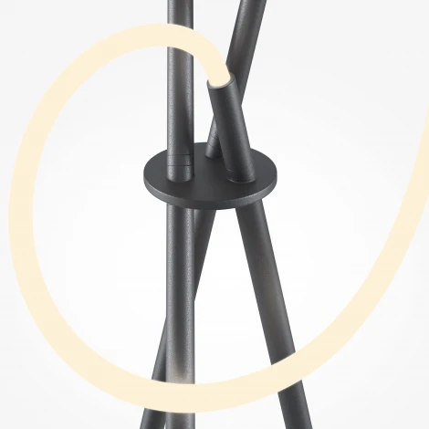 Настольная лампа с выключателем и гибким неоном Maytoni Crochet MOD369TL-L15B3K