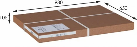 Стол журнальный Васко В 81 белый ясень/золото Mebelik арт.008215