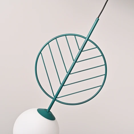 Подвесной светильник Leaf B Green By ImperiumLoft Leaf01 (LED, 220V, на проводе, шар)