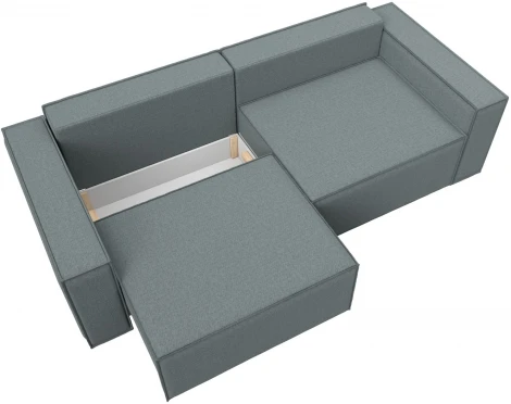 Диван прямой Куба (Серый/Рогожка) Лига Диванов арт.124097