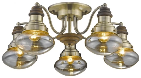 Потолочная люстра Velante 306-507-05 (220V, дуб)