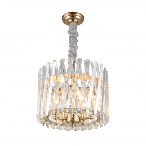 Подвесная люстра Aployt Verene APL.808.13.05 (220V, хрусталь, на цепи, свеча, круглые)