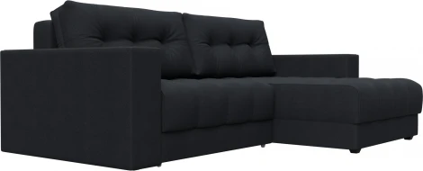 Диван угловой с декором Лига-049 НПБ Лига Диванов (Замша) арт.128476