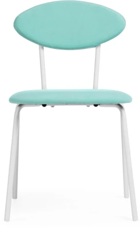 Стул Woodville на металлокаркасе Мареон катания лагун / белый матовый 510616