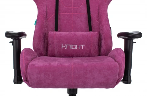 Кресло игровое Zombie VIKING KNIGHT Fabric малиновый Light-15 с подголов. крестовина металл