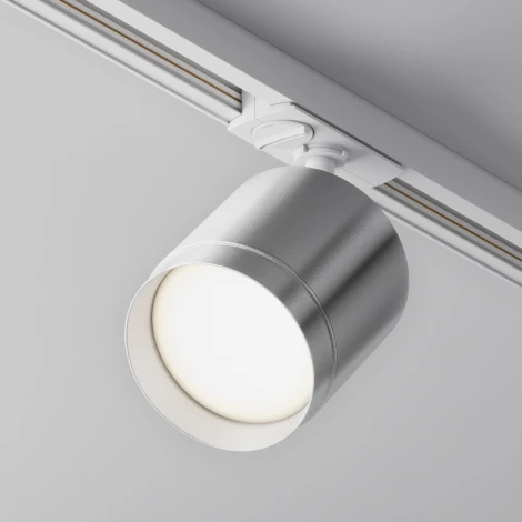 Трековый светильник однофазный 220V Maytoni Polar TR088-1-GX53-S (круглые)