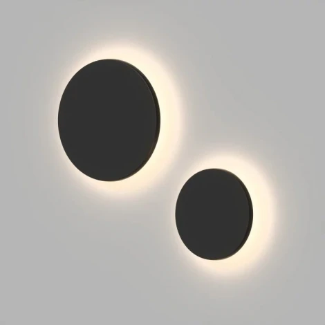 Настенный уличный светильник Denkirs Alta DK9781-BK (LED, 220V, круглые, IP65)