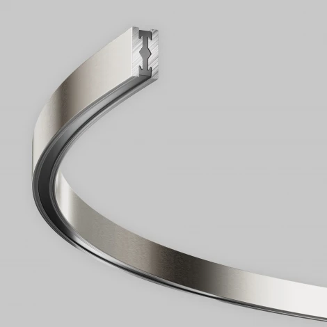 Шинопровод магнитный полукруг 800 мм Flarity платина Maytoni Busbar trunkings Flarity TRX154-SR-D800-PT (24V)