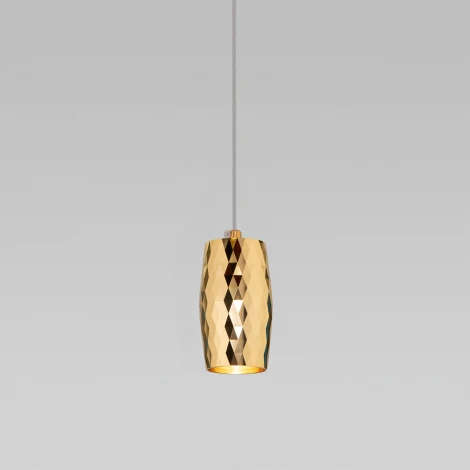 Подвесной светильник Eurosvet Bonaldo 50246/1 LED золото (220V, на проводе, круглые)