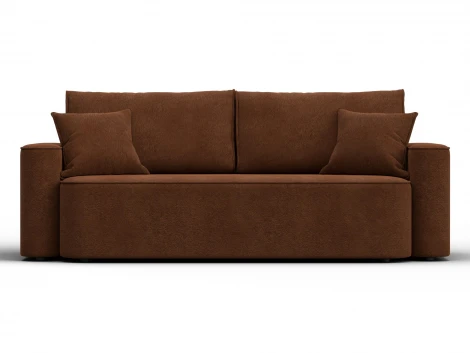 Диван прямой Лига-118 НПБ (ДСП,ЛДСП,Брус,Фанера,Велюр/Терракотовый) Лига Диванов 137080