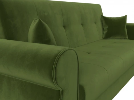 Диван-книжка Лига-019 (Зеленый/Микровельвет) Лига Диванов арт.118355