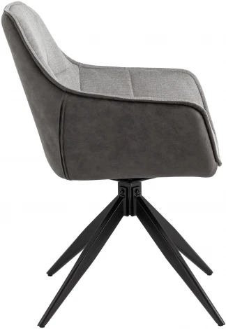 Стул обеденный Alba серый спинка экокожа УТ000037119