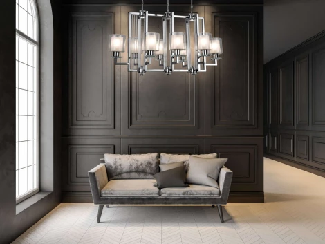 Подвесной светильник Lumina Deco Manhattan LDP 8012-8P CHR