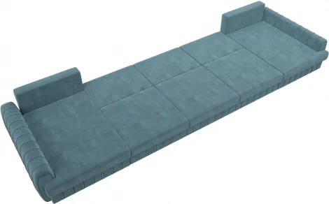 Диван П-образный Лига-057 НПБ МегаЛонг Лига Диванов (Велюр) арт.129356