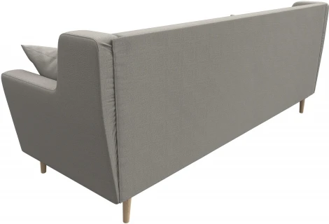 Диван кухонный прямой Брайтон 3 (Бежевый/Рогожка) Лига Диванов арт.122449