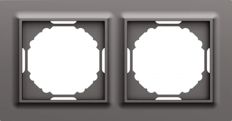 Рамка 2-я, Wave матовый титан Donel A07 DEW21245