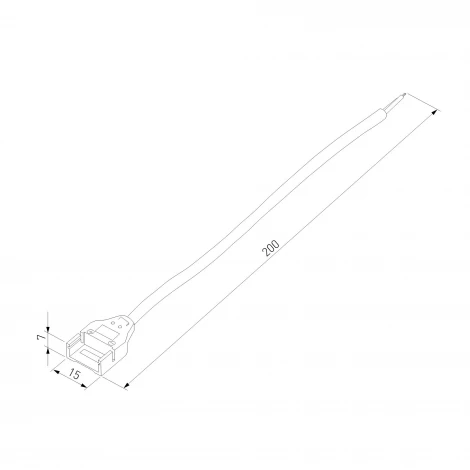 Коннектор для лент COB 24V 480Led 14W IP68 гибкий односторонний Elektrostandard  95133/00