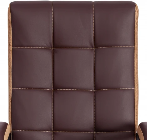 Кресло TRENDY (22) кож/зам/ткань, коричневый/бронзовый, 36-36/21 Tetchair 19516