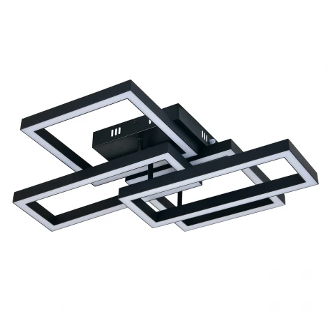 Потолочная люстра светодиодная с пультом и ночным режимом Escada Scheme ES0000025L 100006/B/4C LED*70W Black